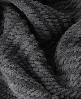 Herringbone Chenille Knit Throw, 60"x 80"
