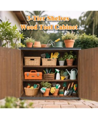 Outdoor Storage Cabinet - Brown