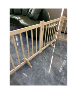 Wooden Freestanding Pet Gate - 8 Panel 31"H