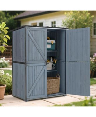 Outdoor Storage Cabinet - Blue Gray