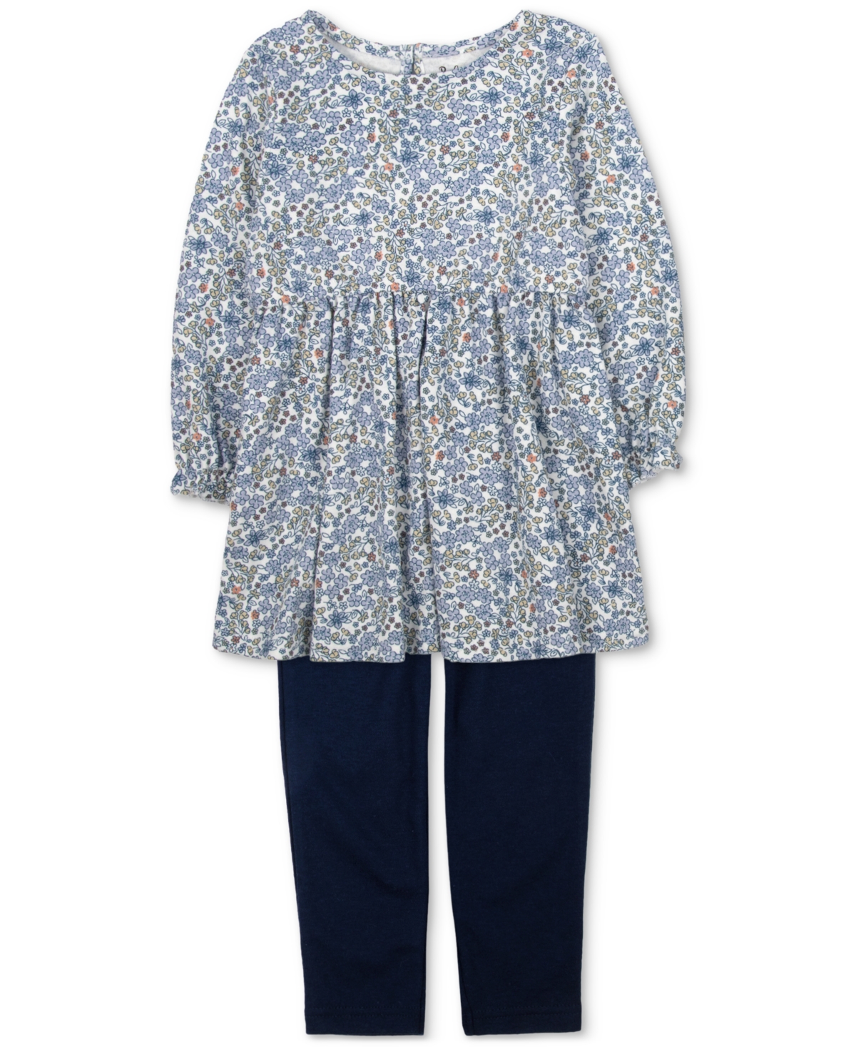 Baby Essentials Baby Girls Style Me Your Way Floral Shirt, Dress & Leggings