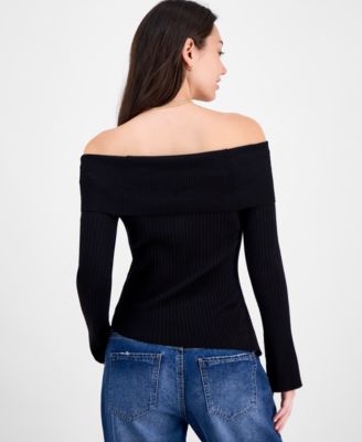 Juniors' Marilyn Off-The-Shoulder Top