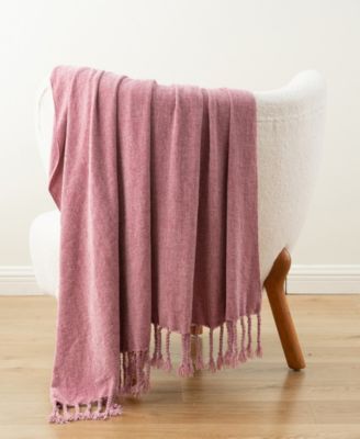 Fringe Tassels Chenille Throw, 50" x 60"