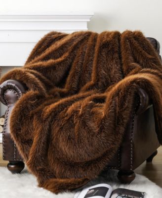 Lifestyle Faux Fur Throw, 50" x 60"