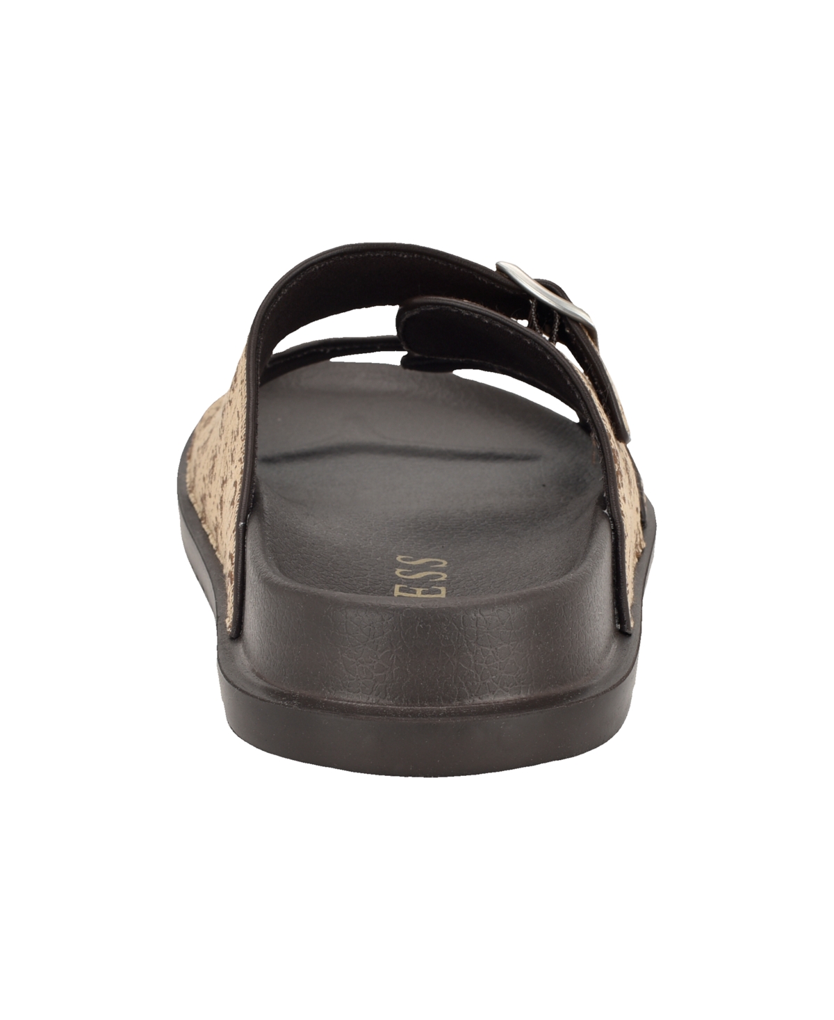 Guess Men's Verone Double Strap Fashion Slides In Brown