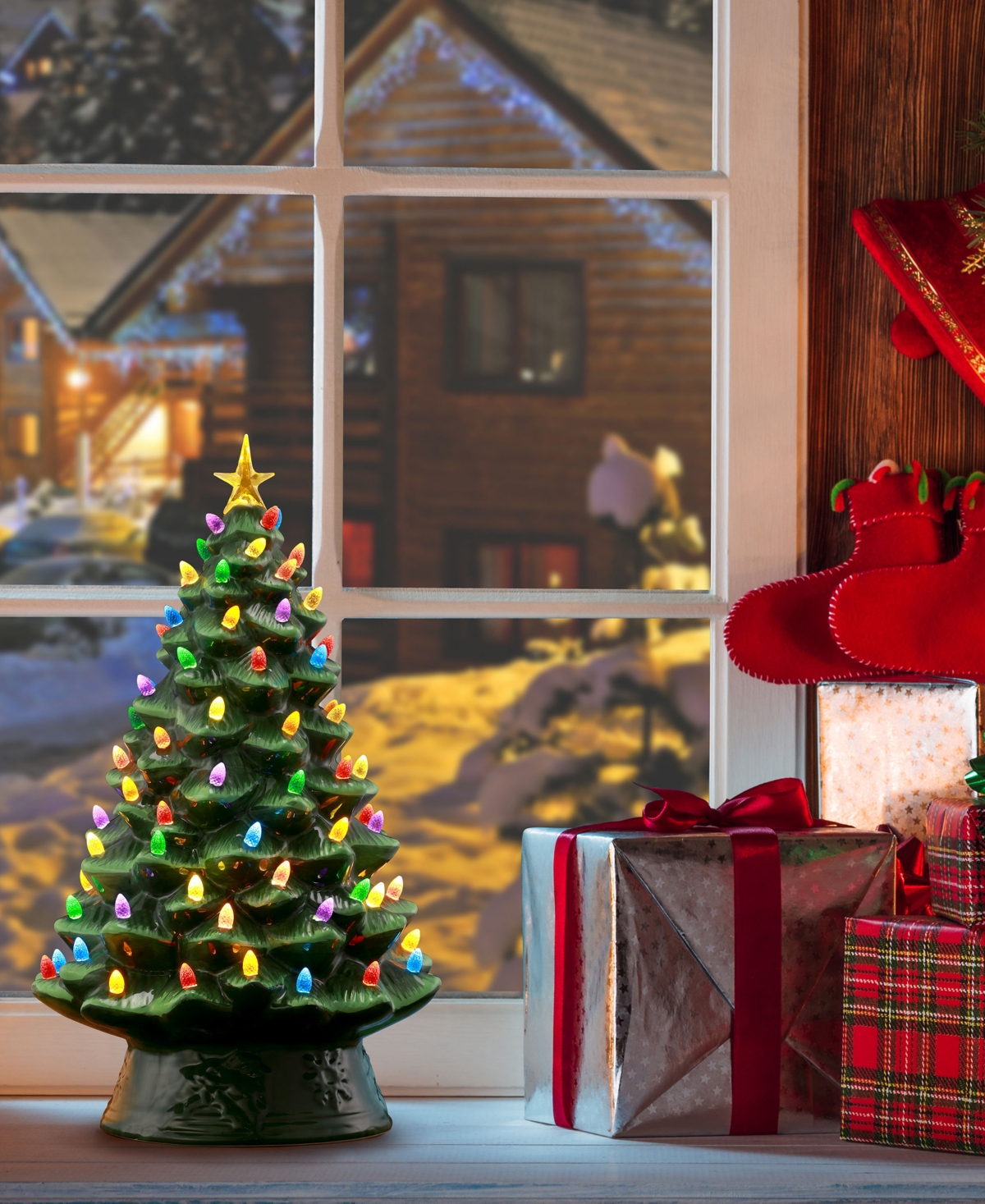 Mr. Christmas 18" Nostalgic Christmas Tree In Green