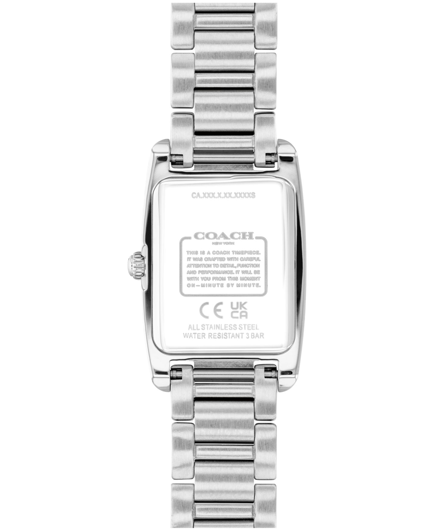 Женские часы COACH Reese Silver Tone Stainless Steel Bracelet Watch, 20mm — фото 2