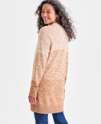 Petite Ombre Open Front Cardigan, Macy's Exclusive