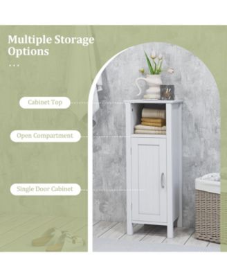 Bathroom Storage Organizer with 2-Tier Cabinet
