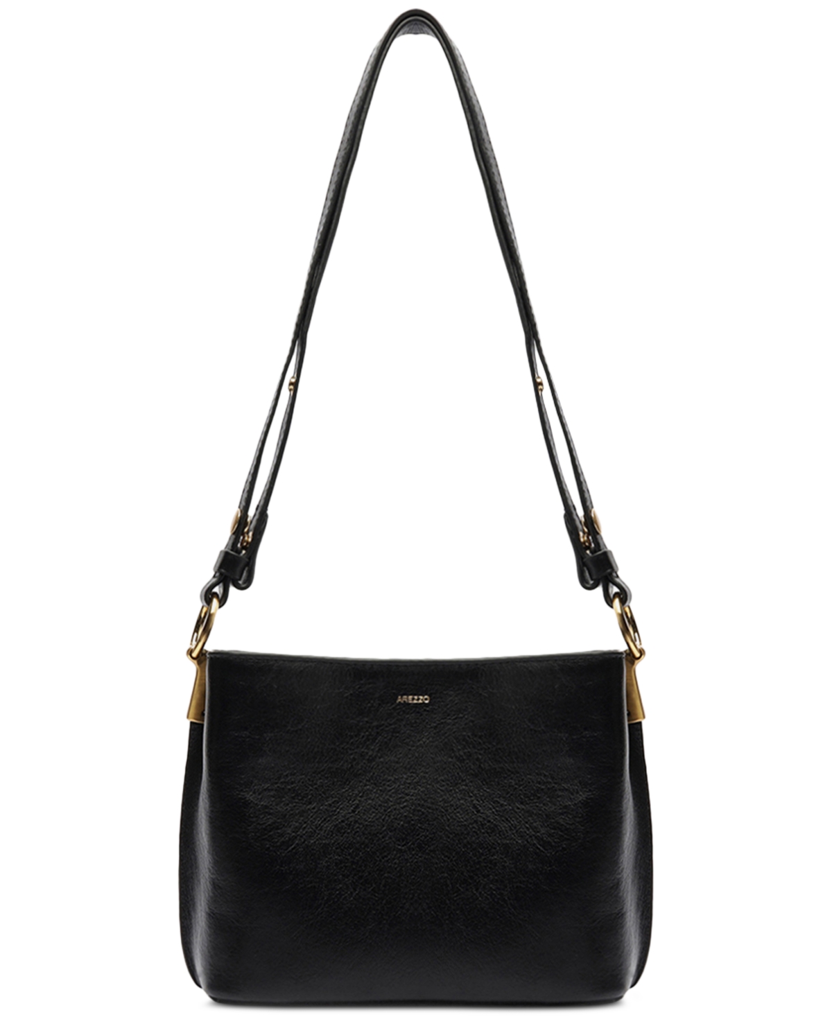 Arezzo Delphine Medium Crossbody In Black