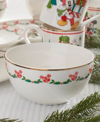 Disney Holiday 12 Pc. Dessert Set, Service for 4