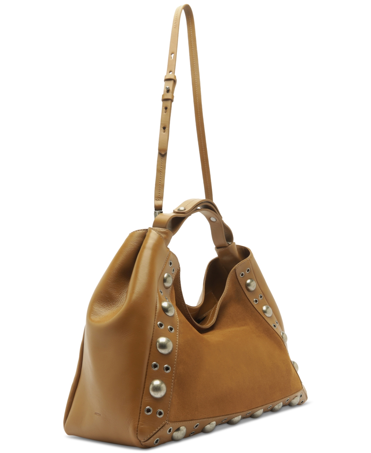 Arezzo Owen Medium Suede Tote In Brown