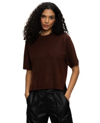Women's Perfect Cotton Short-Sleeve Sweater