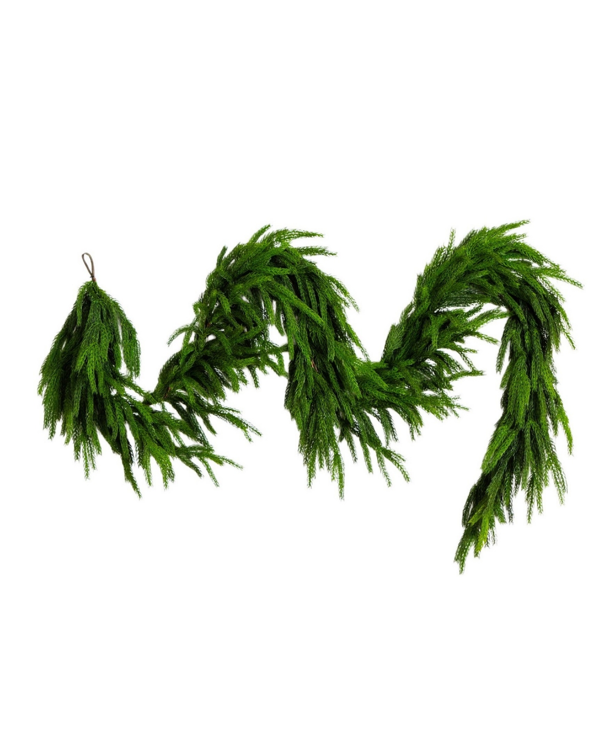Nearly Natural 10" Artificial Touch Norfolk Island Pine Garland With Natural Look In Green