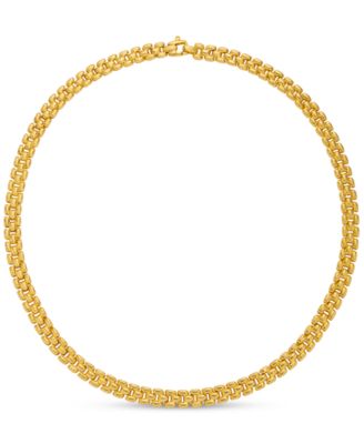Macy's - Panther Chain Link 18" Collar Necklace in 14k Gold
