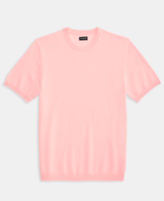 Men's Regular-Fit Textured 100% Cashmere Sweater T-Shirt, Macy's Exclusive