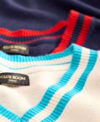 Men's Regular-Fit 100% Cashmere V-Neck Sweater Vest, Macy's Exclusive