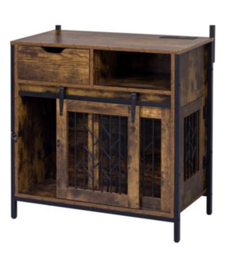 Dog Crate Desk Hutch