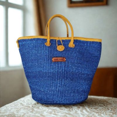 Nourishment Handmade Sisal Straw Basket Tote Bag