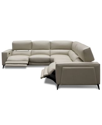 Neiwert 5-Pc. Leather Sofa Sectional with 2 Power Recliners