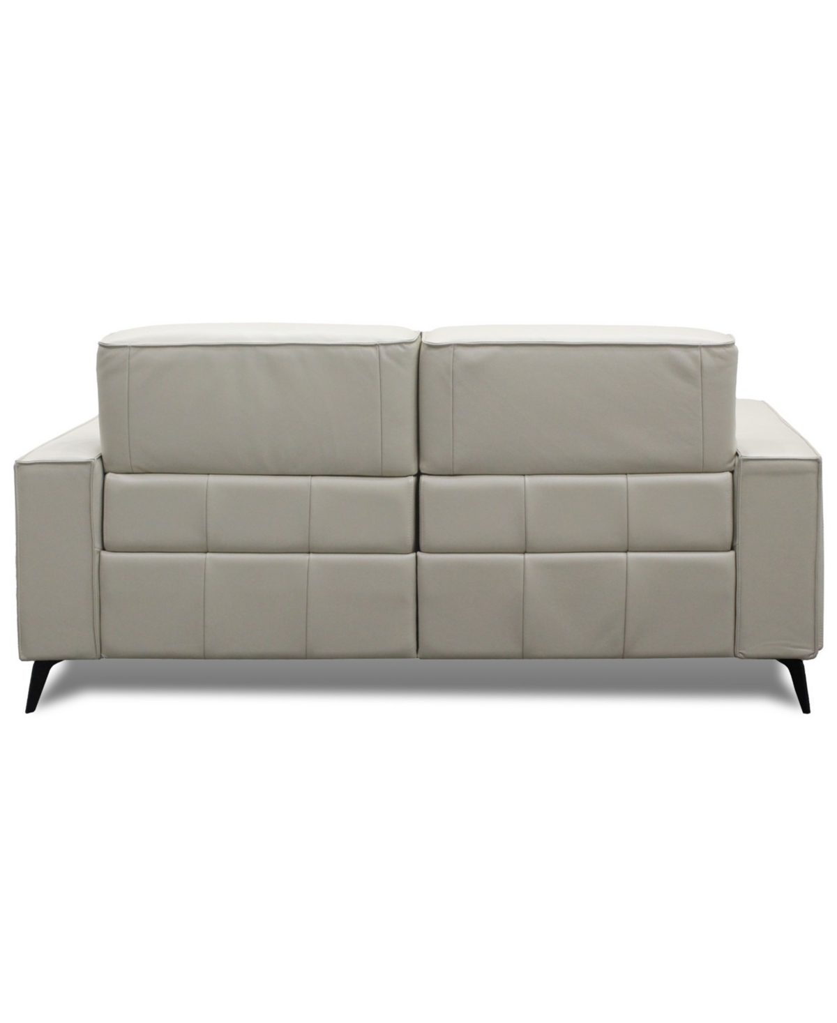 Macy's Neiwert 2-pc. Leather Sofa Sectional With 2 Power Recliners In Gray