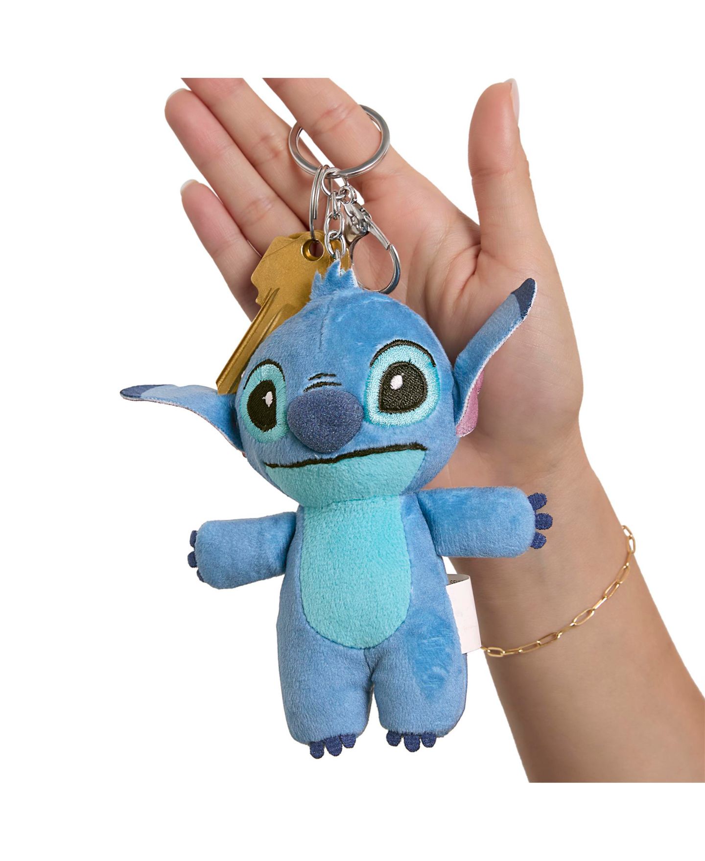 Брелок Disney Stitch Plush Keychain, цвет: Синий — фото 2