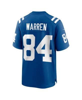 Men's Tyler Warren Royal Indianapolis Colts 2025 NFL Draft First Round Pick Game Jersey