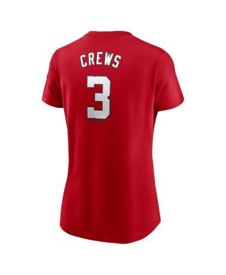 Women's Dylan Crews Red Washington Nationals Fuse Name Number T-Shirt