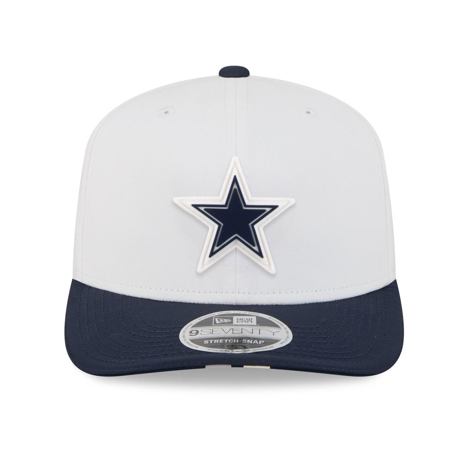 Men's White/Navy Dallas Cowboys 2025 NFL Training Camp 9SEVENTY Adjustable Hat