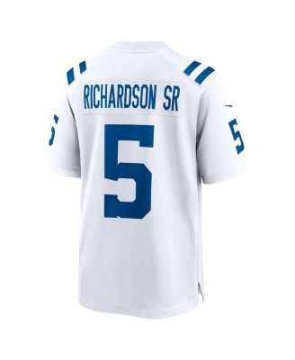 Men's Anthony Richardson Sr. White Indianapolis Colts Game Jersey