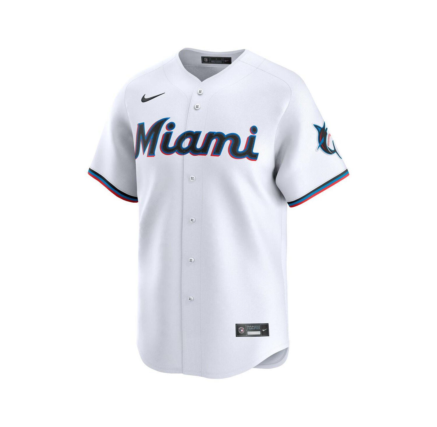 Men's White Miami Marlins Home Limited Jersey