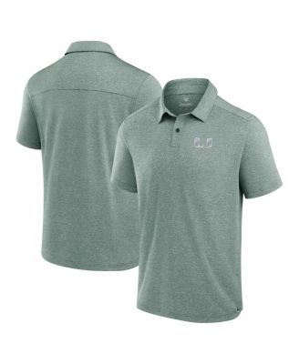 Fanatics - Men's&nbsp;Green Miami Hurricanes Performance Polo Shirt