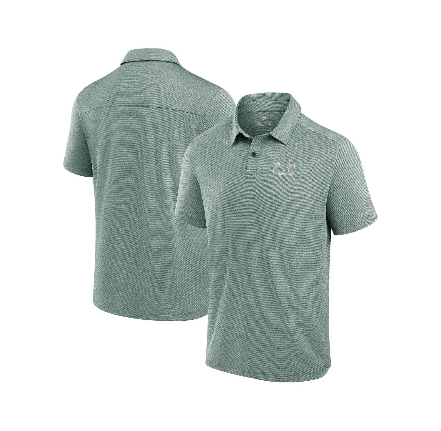 Men's Green Miami Hurricanes Performance Polo Shirt