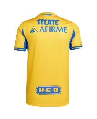 Men's Gold Tigres UANL 2025/26 Home Authentic Jersey