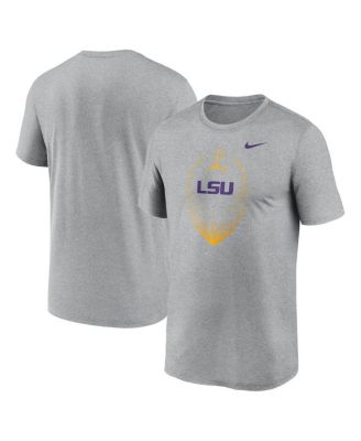 Nike - Men's Heather Gray LSU Tigers Primetime Legend Icon Performance T-Shirt