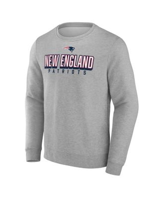 Men's&nbsp;Heathered Gray New England Patriots Bold Move Pullover Sweatshirt