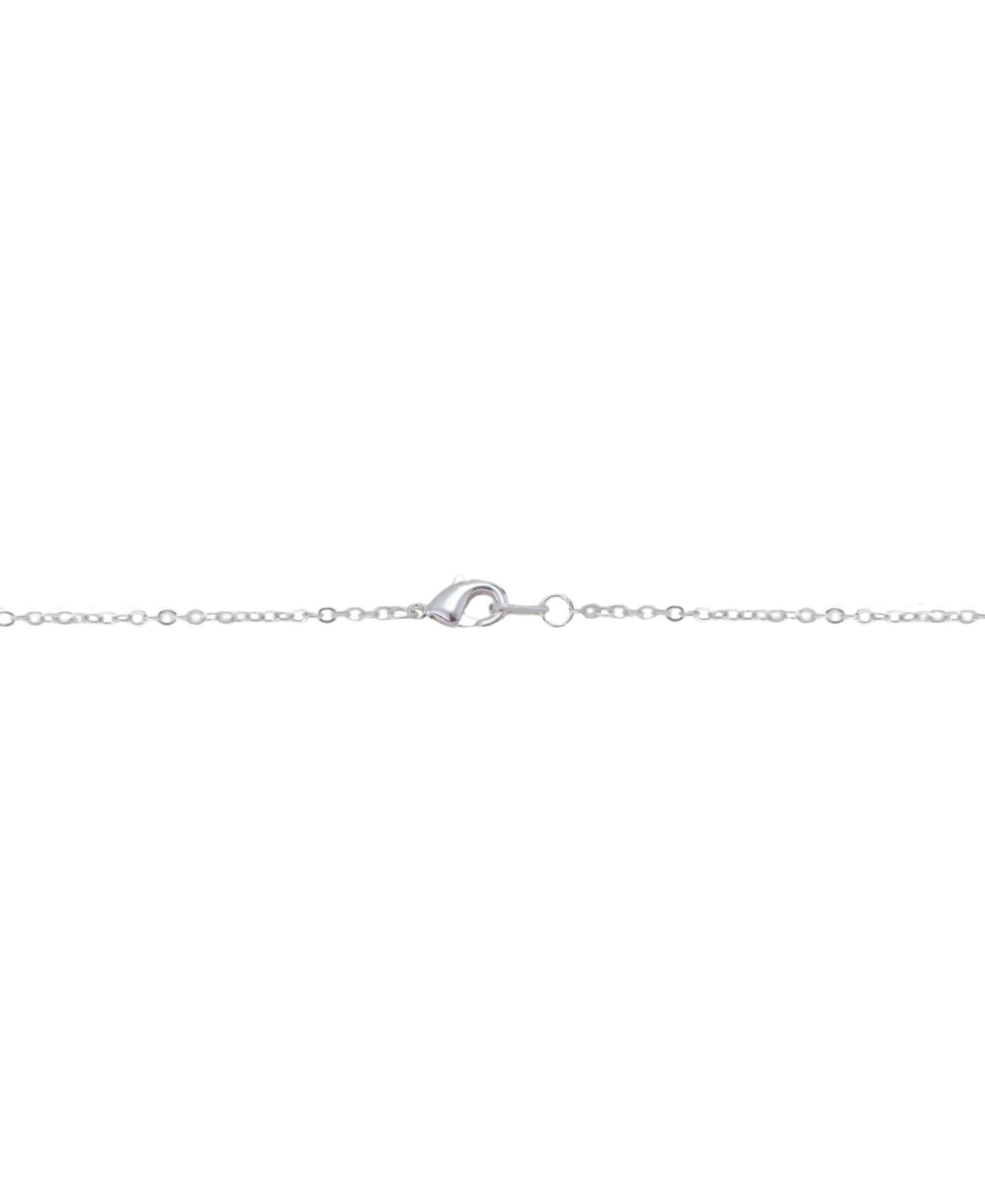 Unwritten Silver-tone Fearless Graffiti Bar Short Pendant Necklace In Silver