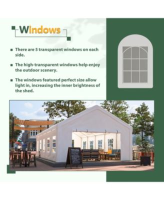 16x32 Party Tent w/ Sidewalls & Bags - Wedding BBQ Camping