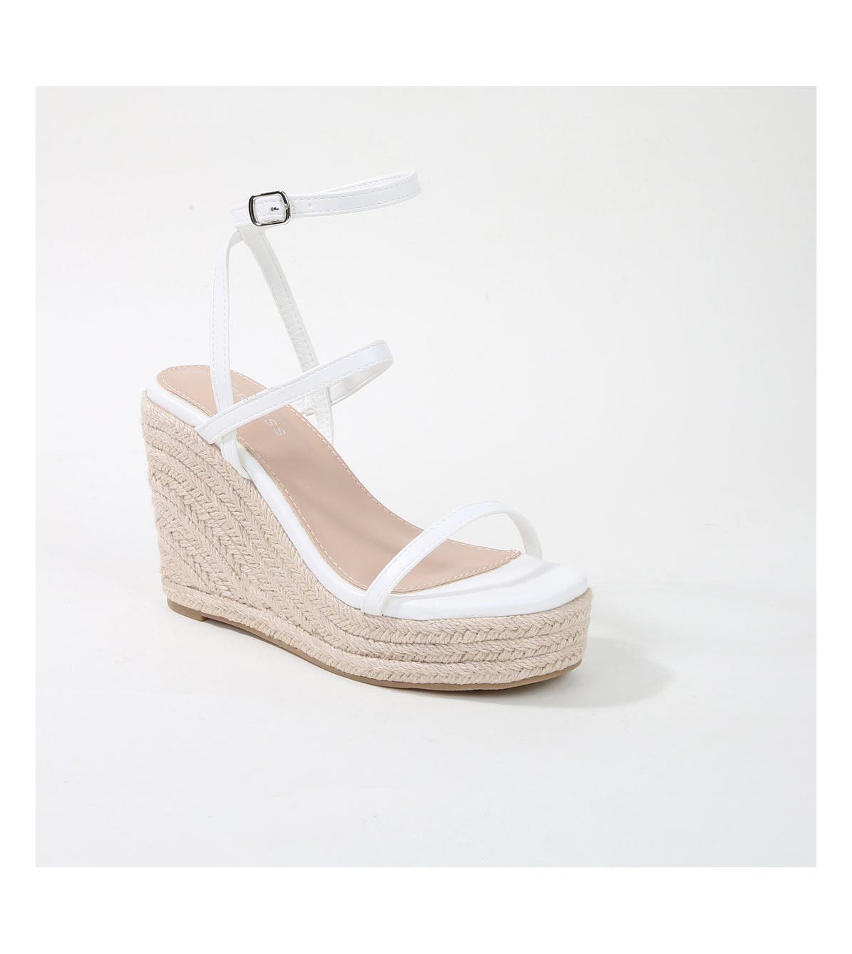 Rosie Espadrille Wedge Sandal - White