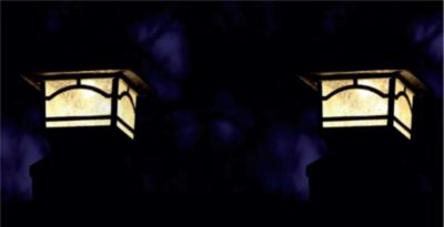 Solar Post and Fence Cap Deck Railing Lights, 2-Pack Mission Style