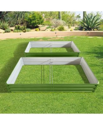 Metal Raised Garden Bed 6x3x1 ft 2-Pack