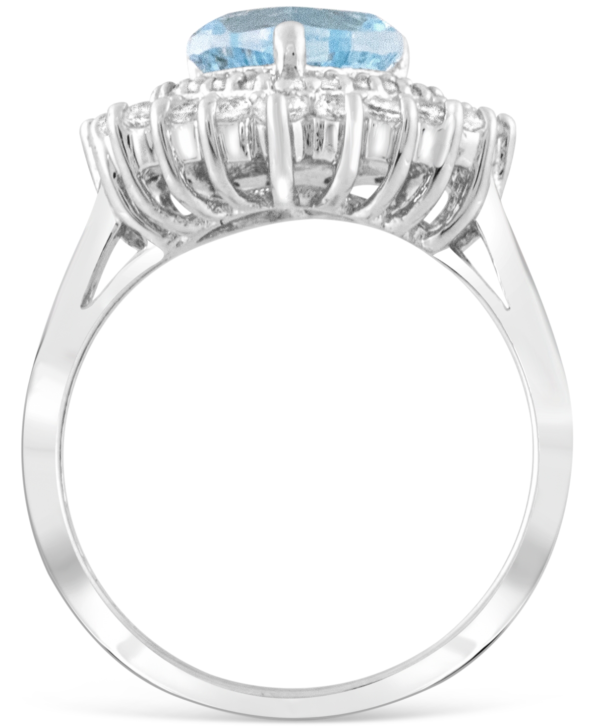 Macy's Women's Heart Ring In Sterling Silver In Metallic