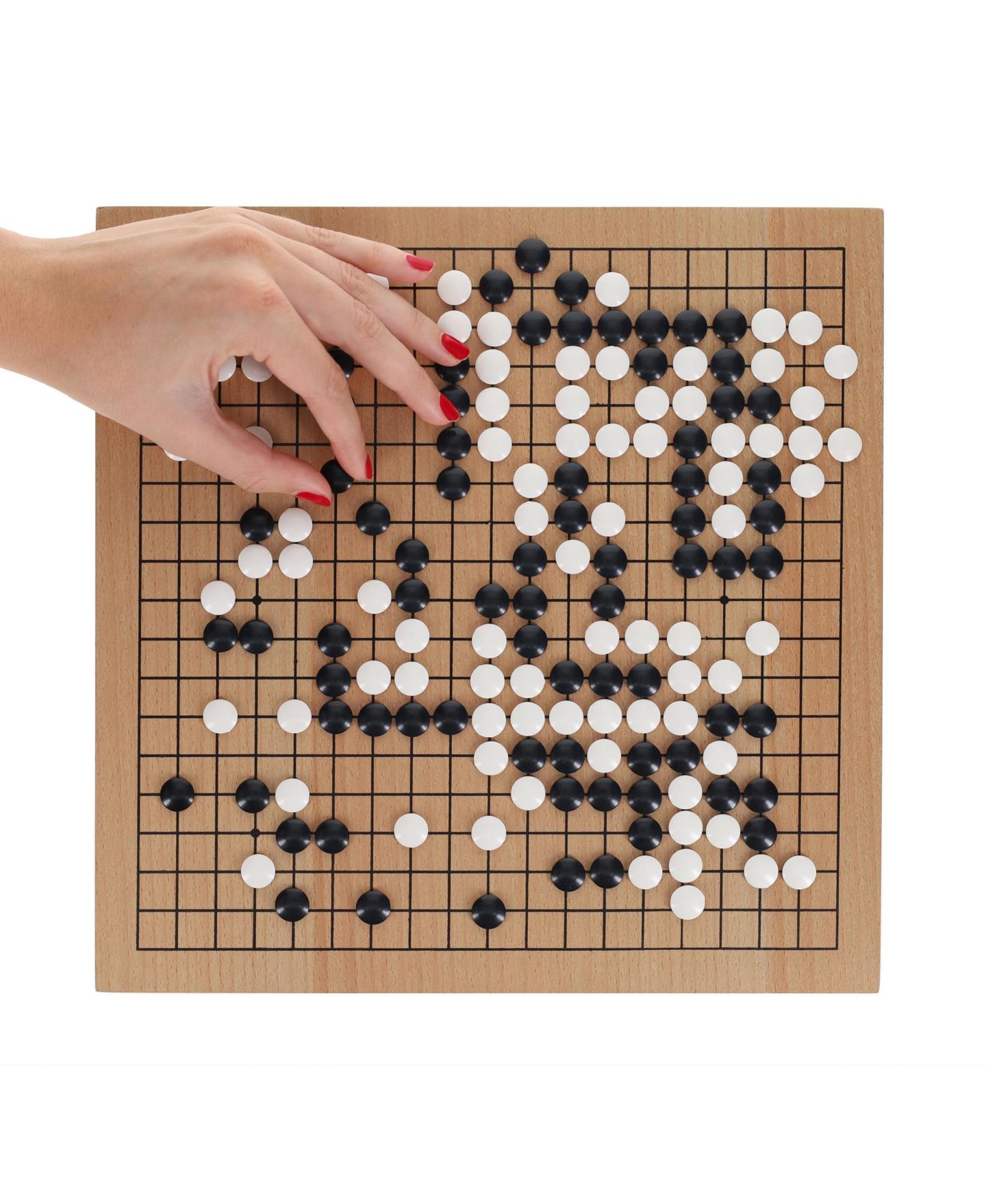 Детские игрушки WE Games Wooden Strategy Go Set with Pull-Out Drawers Board Game, 361 Pieces, Ages 12+, цвет: Натуральный — фото 3
