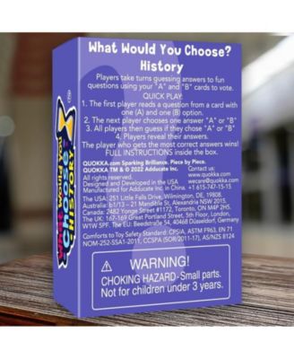 What Would You Choose - Family Card Game for Kids Ages 6-8