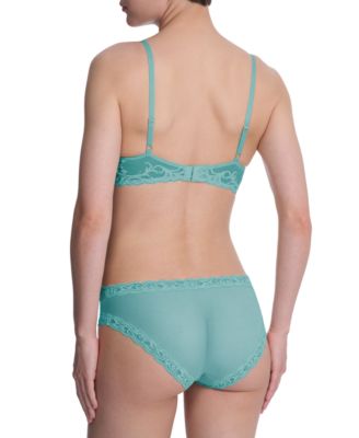 Women's Feathers Lace Contour Underwire Plunge Bra 730023