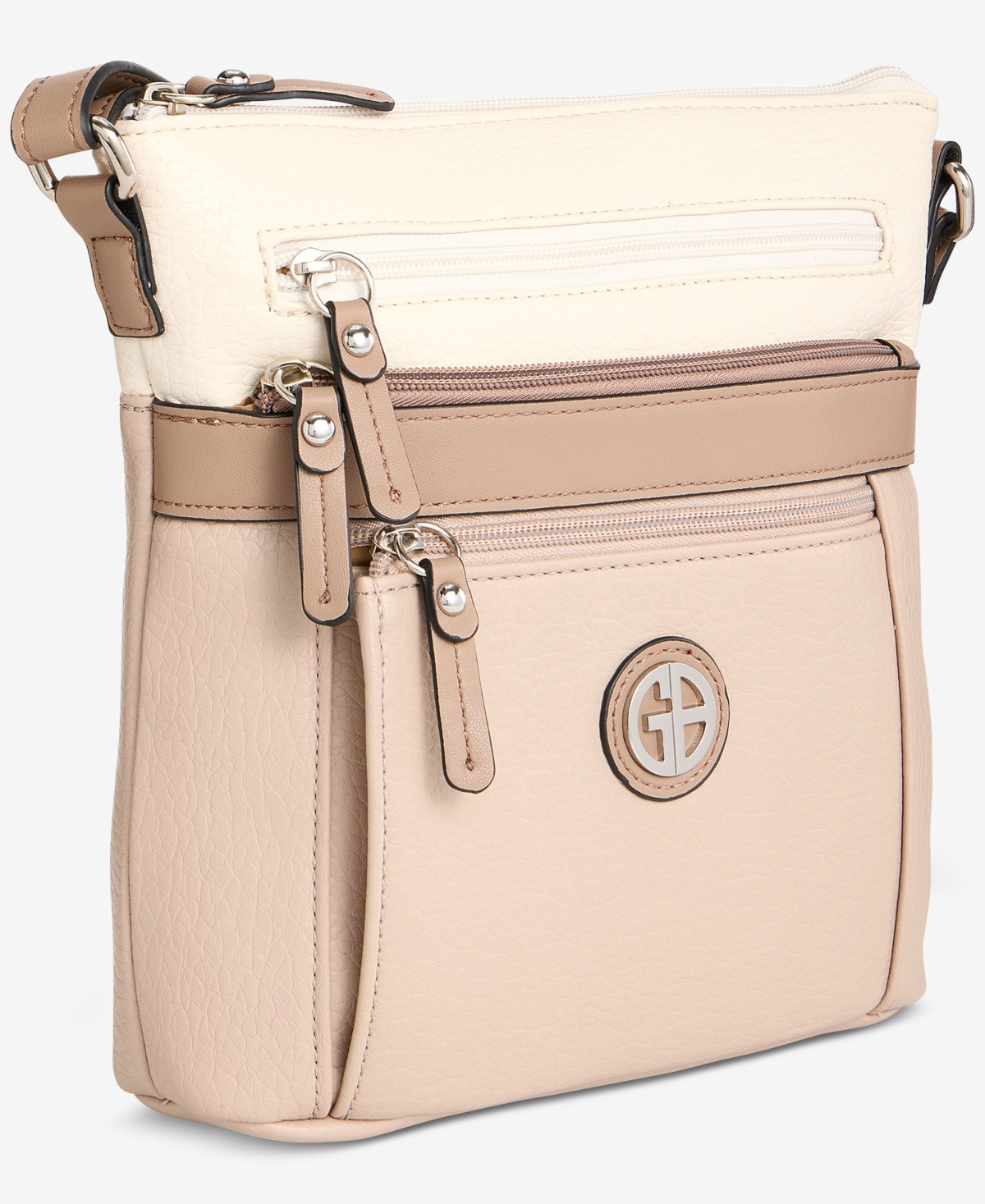 Giani Bernini Small Three Pocket Crossbody, Macy's Exclusive In Multi