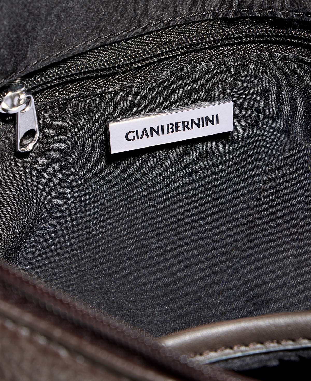 Giani Bernini Small Pebbled Crossbody, Macy's Exclusive In Brown