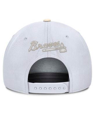 Men's White/Cream Atlanta Braves Pro Performance Snapback Hat