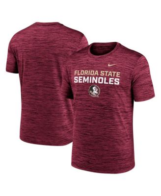 Nike - Men's Garnet Florida State Seminoles Campus Center Stack Velocity Performance T-Shirt