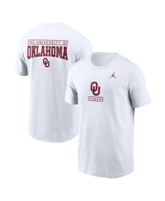 Jordan - Men's White Oklahoma Sooners T-Shirt